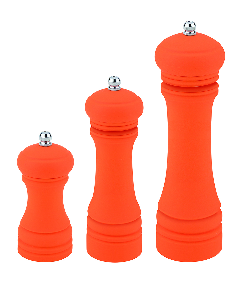 mlýnek na sůl a pepř 20cm foft touch oranžový